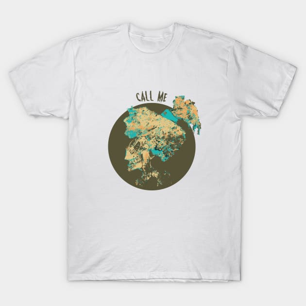 skull call me T-Shirt by Lins-penseeltje